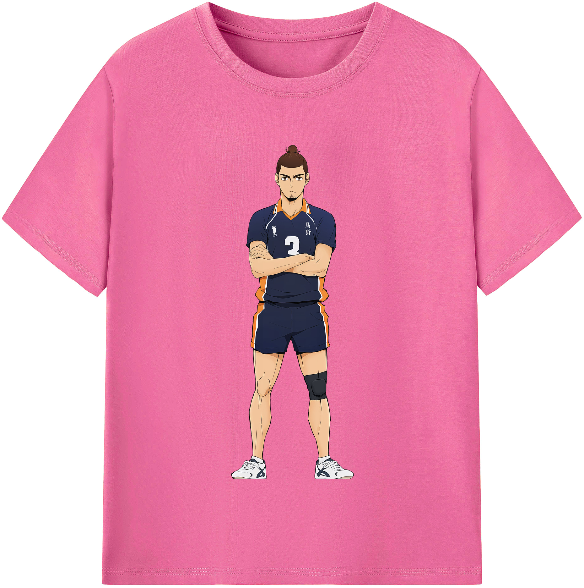 （画像用） ハイキュー!! Haikyu!! レディースカジュアルプリントTシャツ（綿100％）